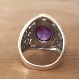 Hyda Ring with Agate & Amethyst