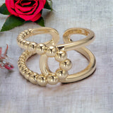 Vittoria Ring – Double Twisted Ribbon in Gold or Silver