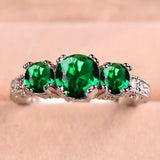 Ring with 3 Emeralds