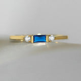 Ring with Blue Shine
