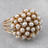 Ring with Pearl Ornaments