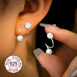 Double Spirals with Shimmering Zircon
