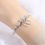 Adjustable Silver Tassel Bracelet