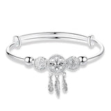 Adjustable Silver Tassel Bracelet