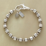 Retro Bracelet with Cubic Silver Pearls