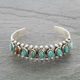 Retro Bracelet with Turquoise Stones