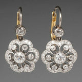 Retro Earrings with Crystals