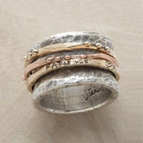 Retro Ring in Rose Gold & Silver