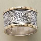 Retro Ring in Gold & Silver
