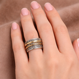 Retro Ring with Baroque Pattern