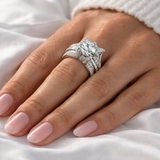 Retro Ring with Zircon