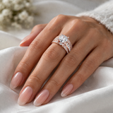 Retro Ring with Zircon