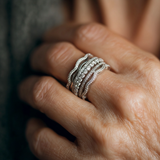 Retro Ring with Cubic Zirconia