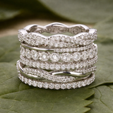 Retro Ring with Cubic Zirconia