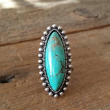 Retro Ring with Turkish Stone