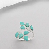 Retro Ring with Turkish Leaf
