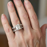 Retro Silver Ring with Shimmering Layers