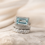 Retro Set of Silver Rings with Turquoise Stone