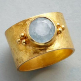 Retro Gold Ring with Moon