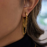 Monaco Layered Chain Hoops