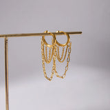 Monaco Layered Chain Hoops