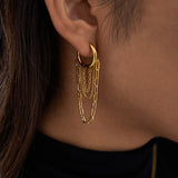 Monaco Layered Chain Hoops