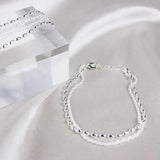 Silver Zircon Bracelet