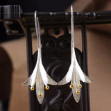 Silver Flower-Shaped Earrings