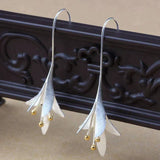 Silver Flower-Shaped Earrings