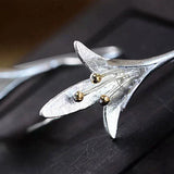 Silver Flower-Shaped Earrings
