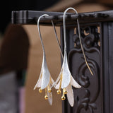 Silver Flower-Shaped Earrings
