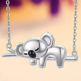 Silver Necklace with Koala