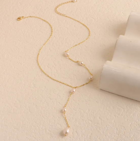 Silver Pearl Necklace