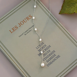 Silver Pearl Necklace
