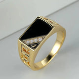 Silver Ring with Gold & Crystals