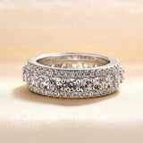 Silver Retro Ring with Infinity Ribbon