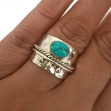 Wide Turquoise Ring