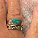 Wide Turquoise Ring