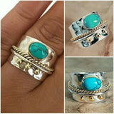 Wide Turquoise Ring