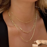 Three-Layer Stainless Steel Necklace