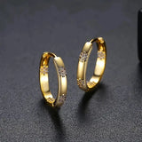 Vintage Flower-Shaped Earrings in Gold