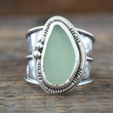 Vintage Ring with Green Moonstone