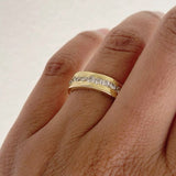 Vintage Gold Ring with Cubic Zirconia