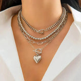 Layered Heart-Shaped Necklace