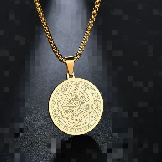 Triton Angel Six Stars Locket Pendant