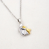 Pendant with Girl & Hugging Dog