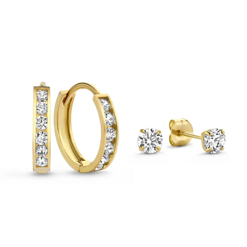 Dara Brillant Earring Set with Stones
