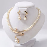 Natural Pearl Gift Set: Necklace & Earrings