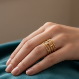 Gold Lace Bracelet with Shine