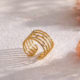Gold Lace Bracelet with Shine